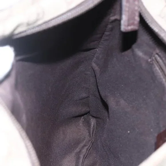 GUCCI GG Supreme Shoulder Bag PVC Beige Silver Auth 151520 - Picture 13 of 16